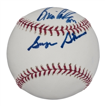 George Steinbrenner and Brian Cashman Dual Signed Baseball (Steiner)